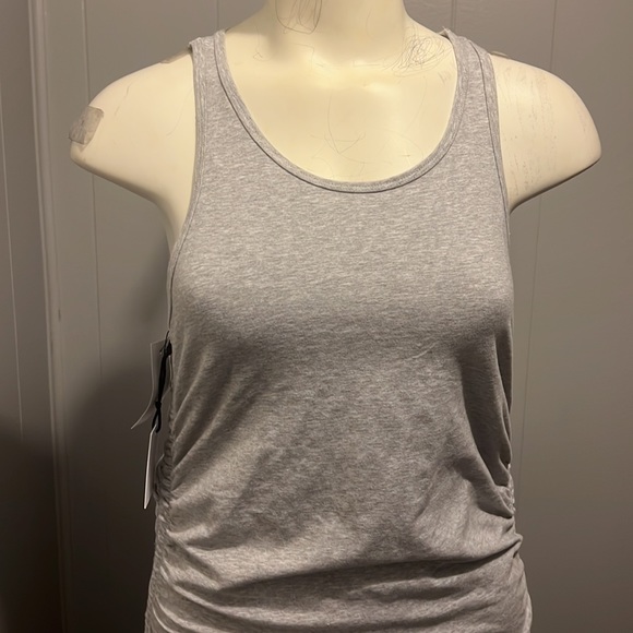 Grey Ruched Bodycon Dress - Picture 4 of 7